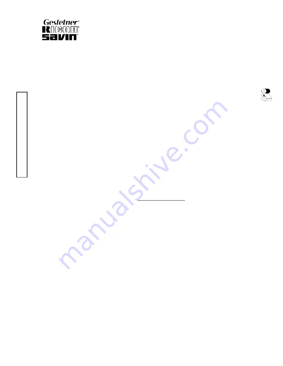 Gestetner G060 Service Manual Download Page 948