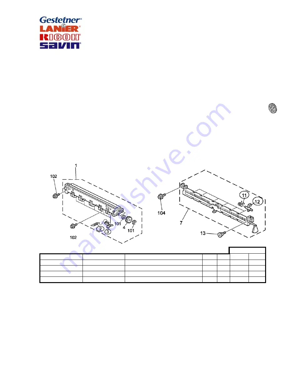 Gestetner G060 Скачать руководство пользователя страница 973