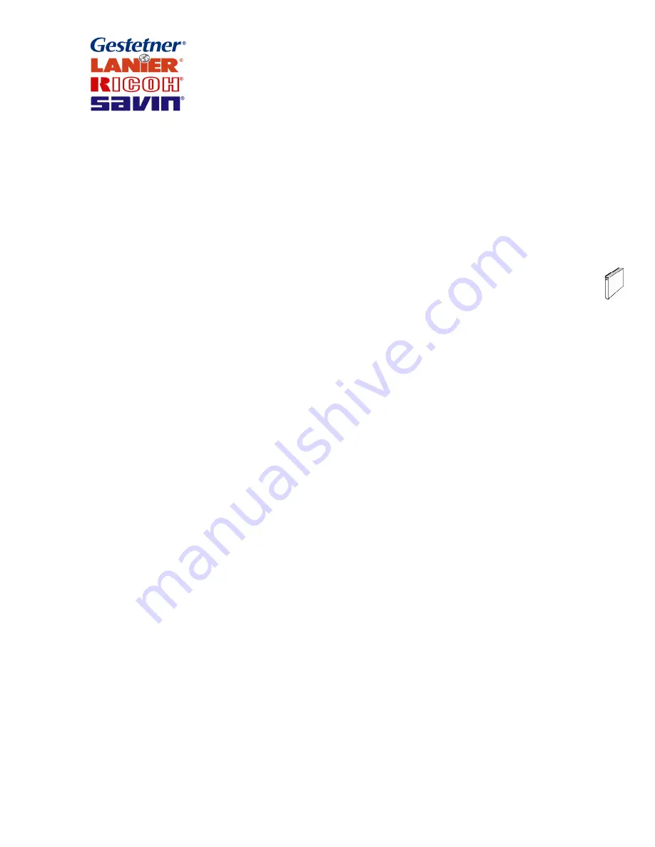 Gestetner G060 Service Manual Download Page 996