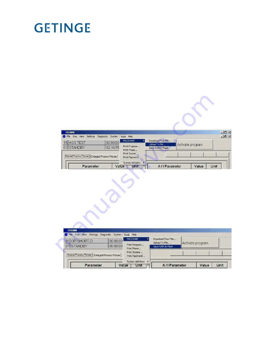 Getinge 86 SERIES Technical Manual Download Page 68