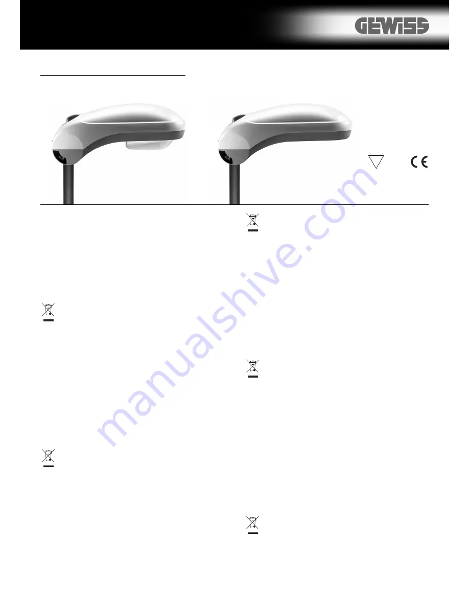 Gewiss AVENUE 3 Manual Download Page 1