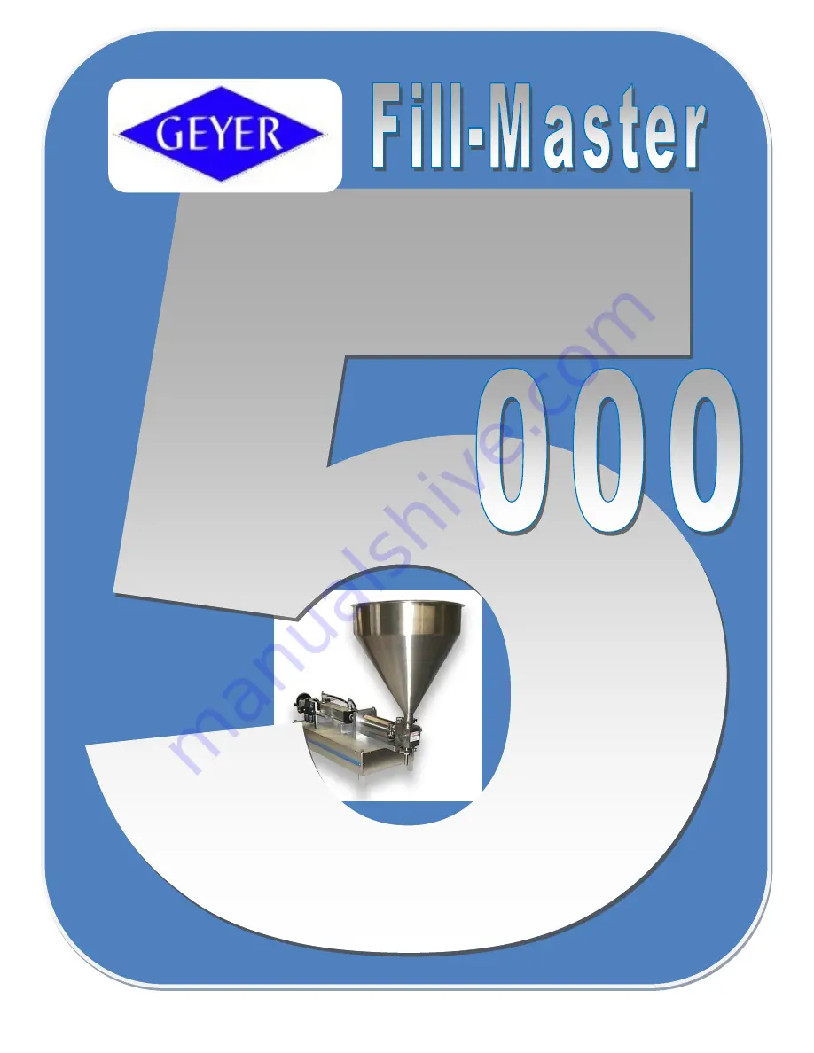 Geyer Fill-Master 5000 Manual Download Page 1