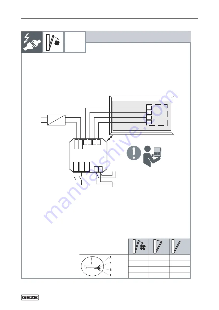 GEZE F 1200+ Wiring Diagram Download Page 15