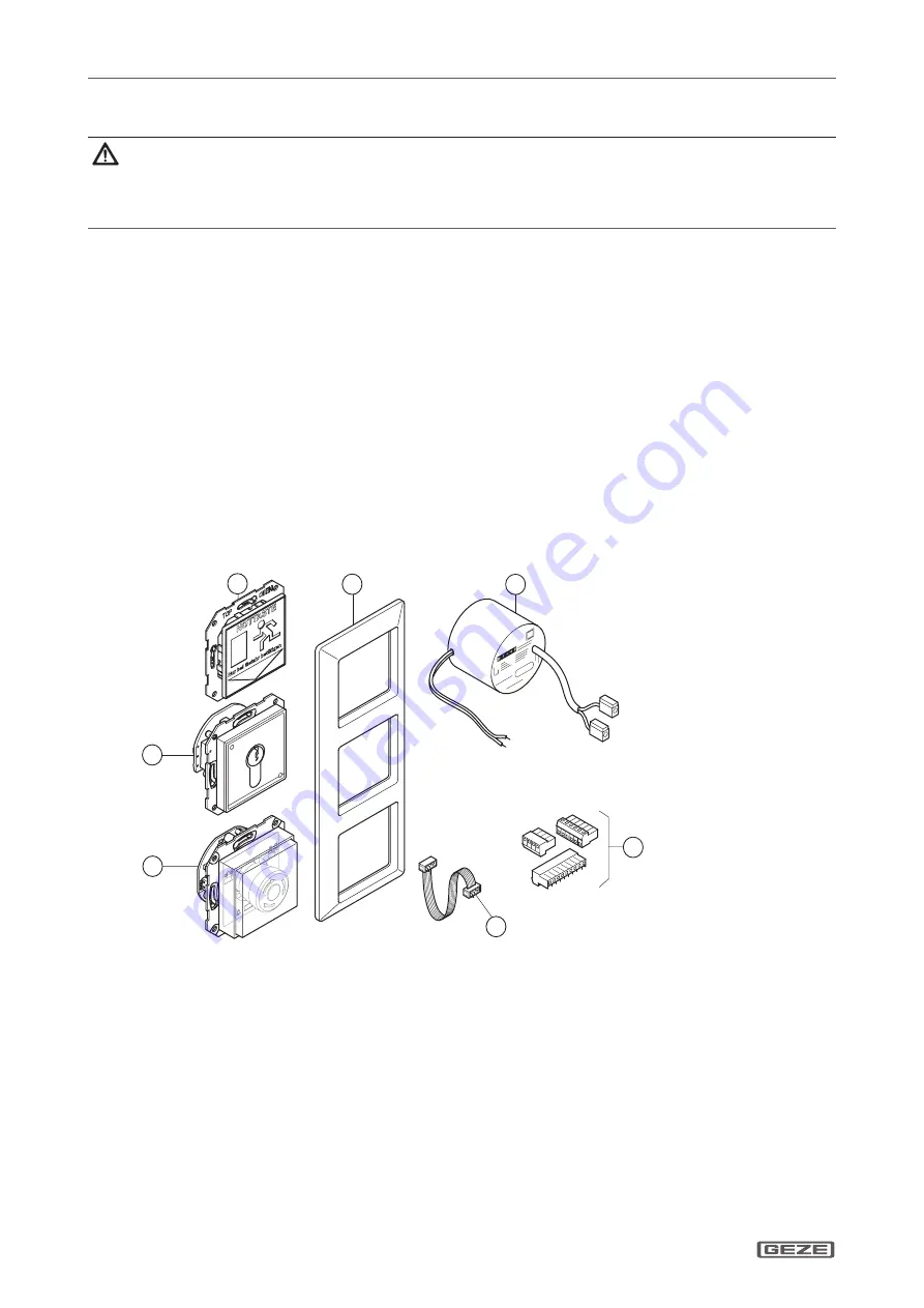 GEZE SecuLogic RWS TZ 300 Installation And Commissioning Instructions With Wiring Diagram Download Page 6