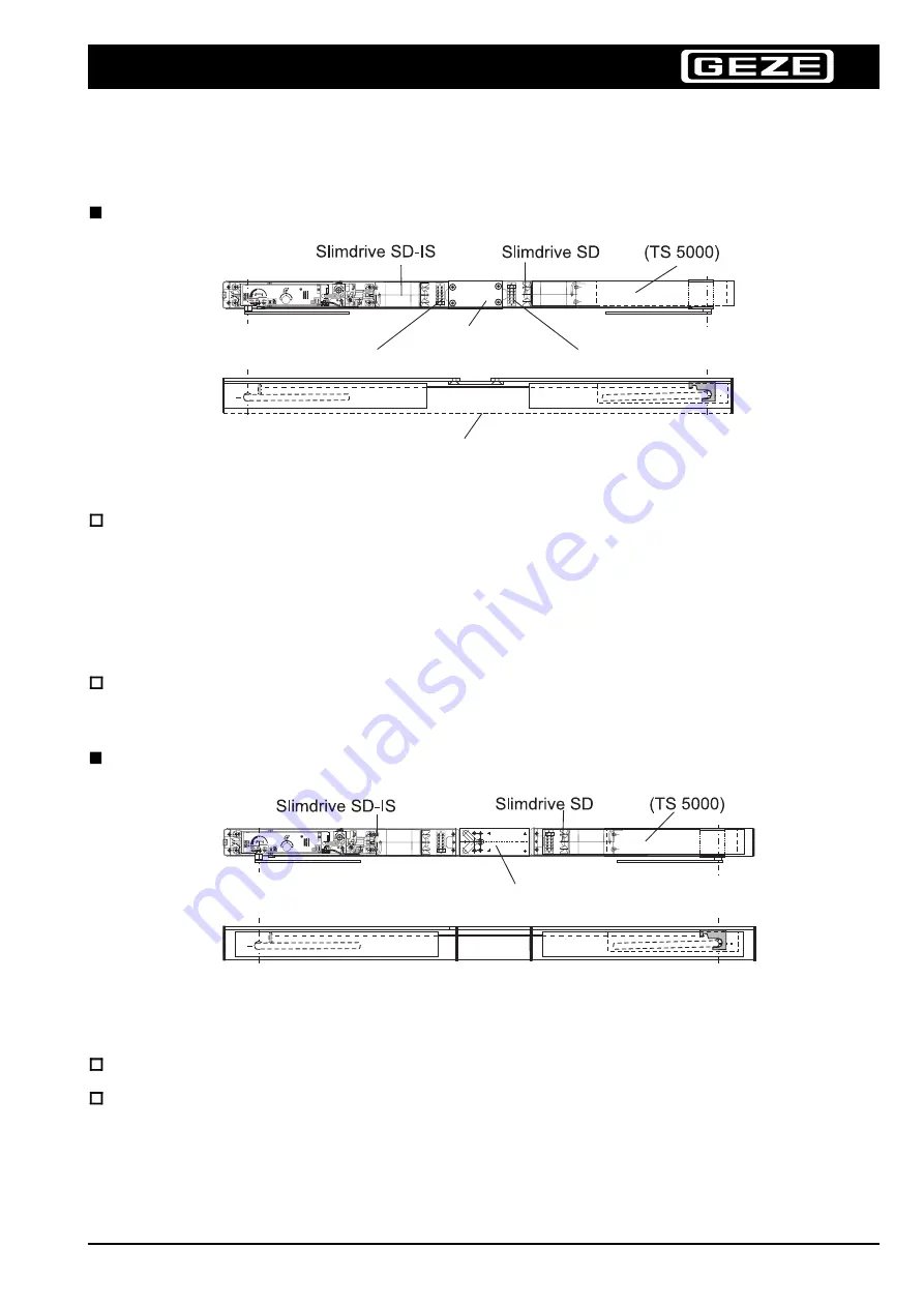 GEZE Slimdrive SD Auxiliary Installation Instructions Download Page 5