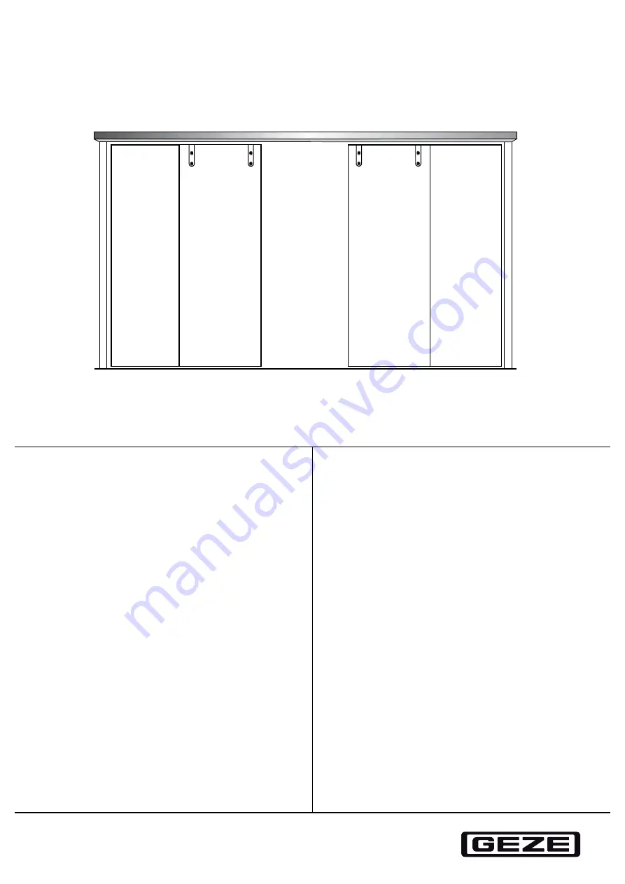 GEZE Slimdrive SL NT GGS Скачать руководство пользователя страница 1