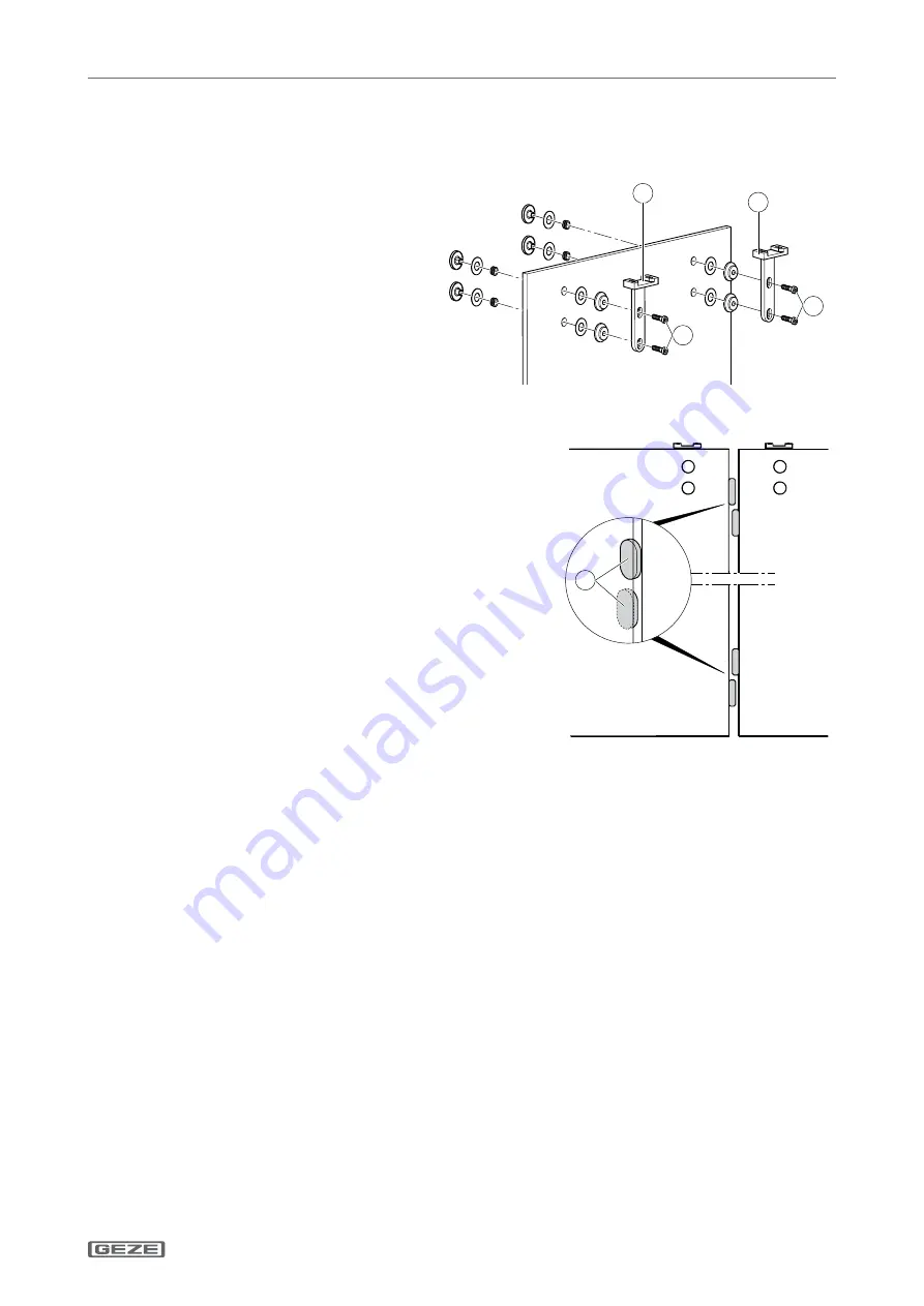 GEZE Slimdrive SL NT GGS Additional Installation Instructions Download Page 5