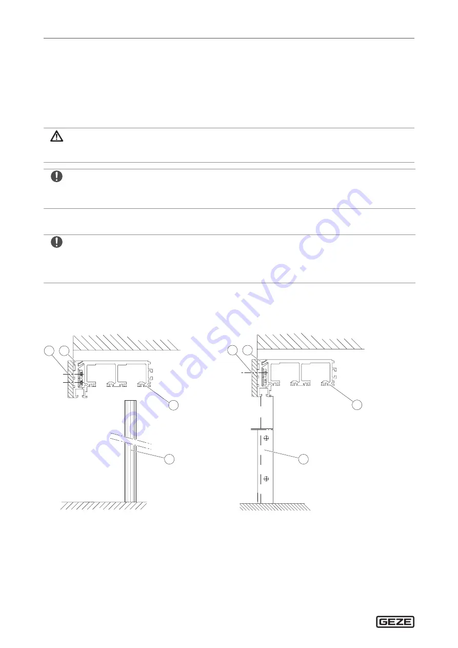 GEZE Slimdrive SLT Installation And Service Instructions Manual Download Page 8