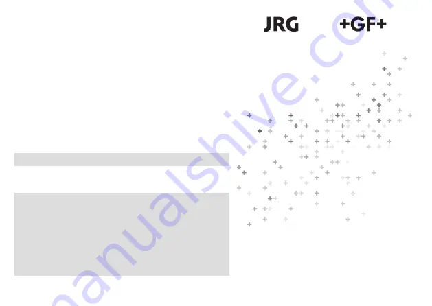 GF JRG CleanLine 1870.025 Operating And Maintenance Instructions Manual Download Page 36