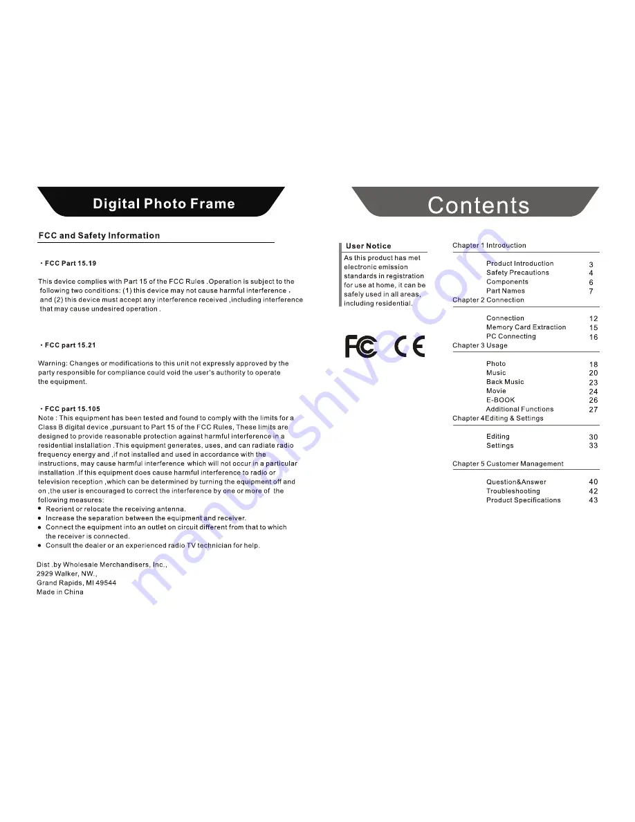 gfm AW8F User Manual Download Page 2