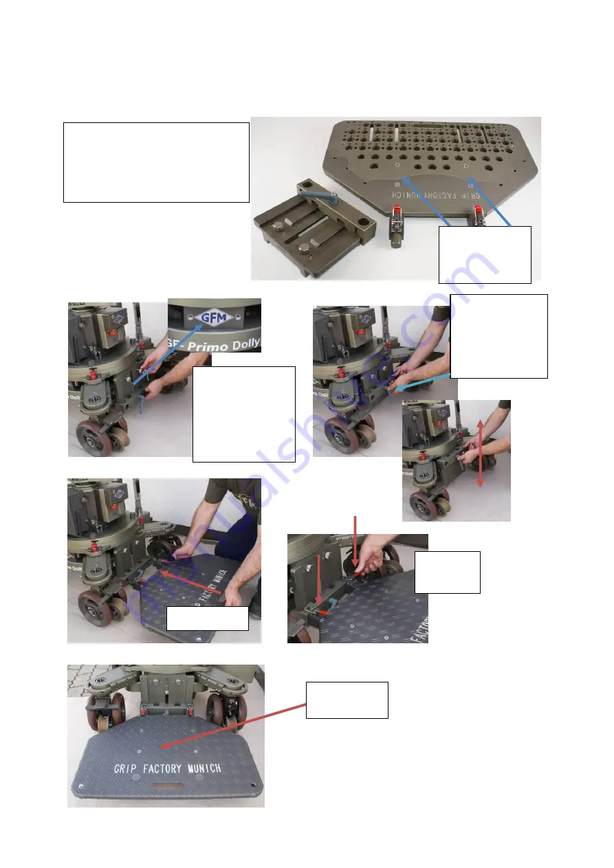 gfm GF-Primo Dolly Instruction Manual And Safety Manuallines Download Page 11