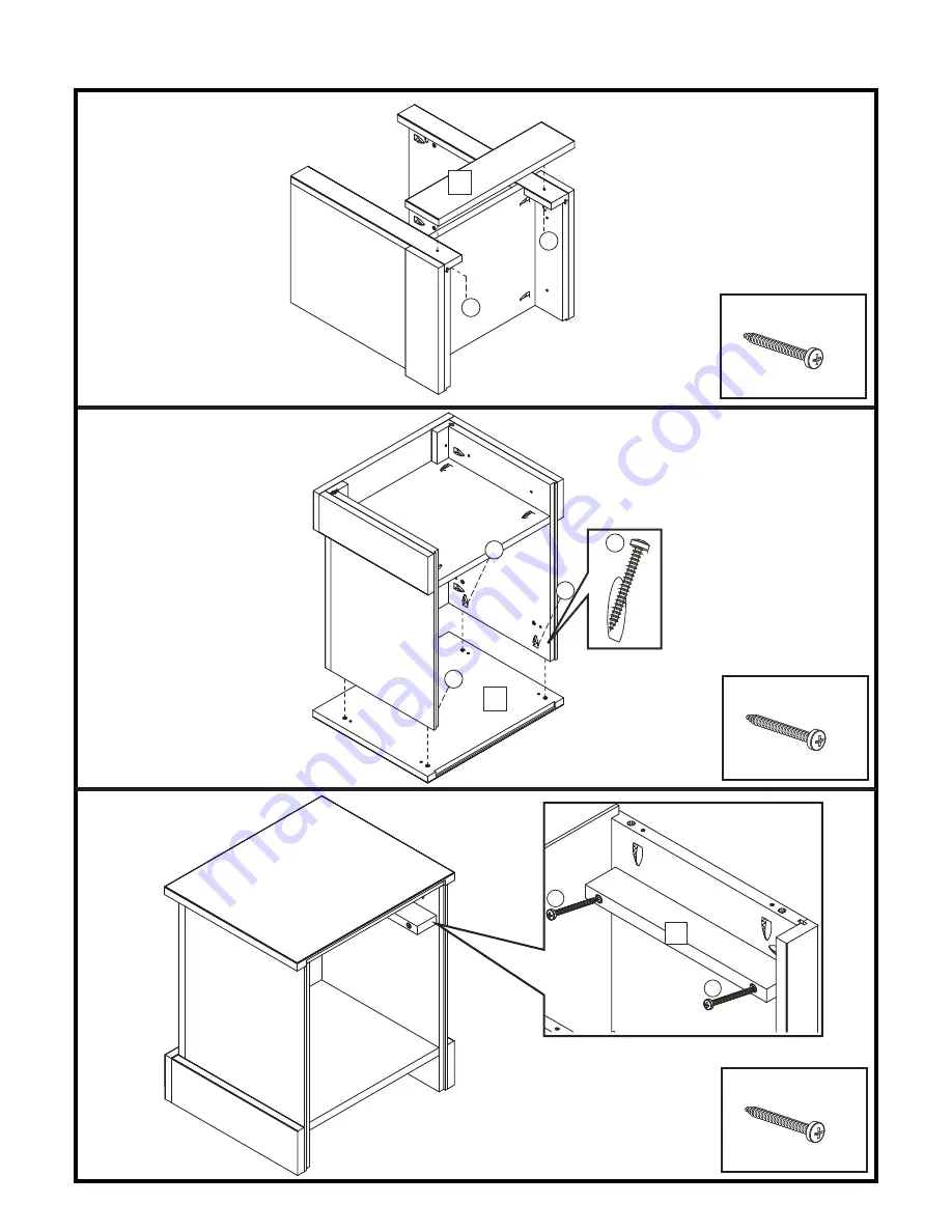 GFW INCA 1 DRAWER BEDSIDE CABINET Assembly Instructions Manual Download Page 8