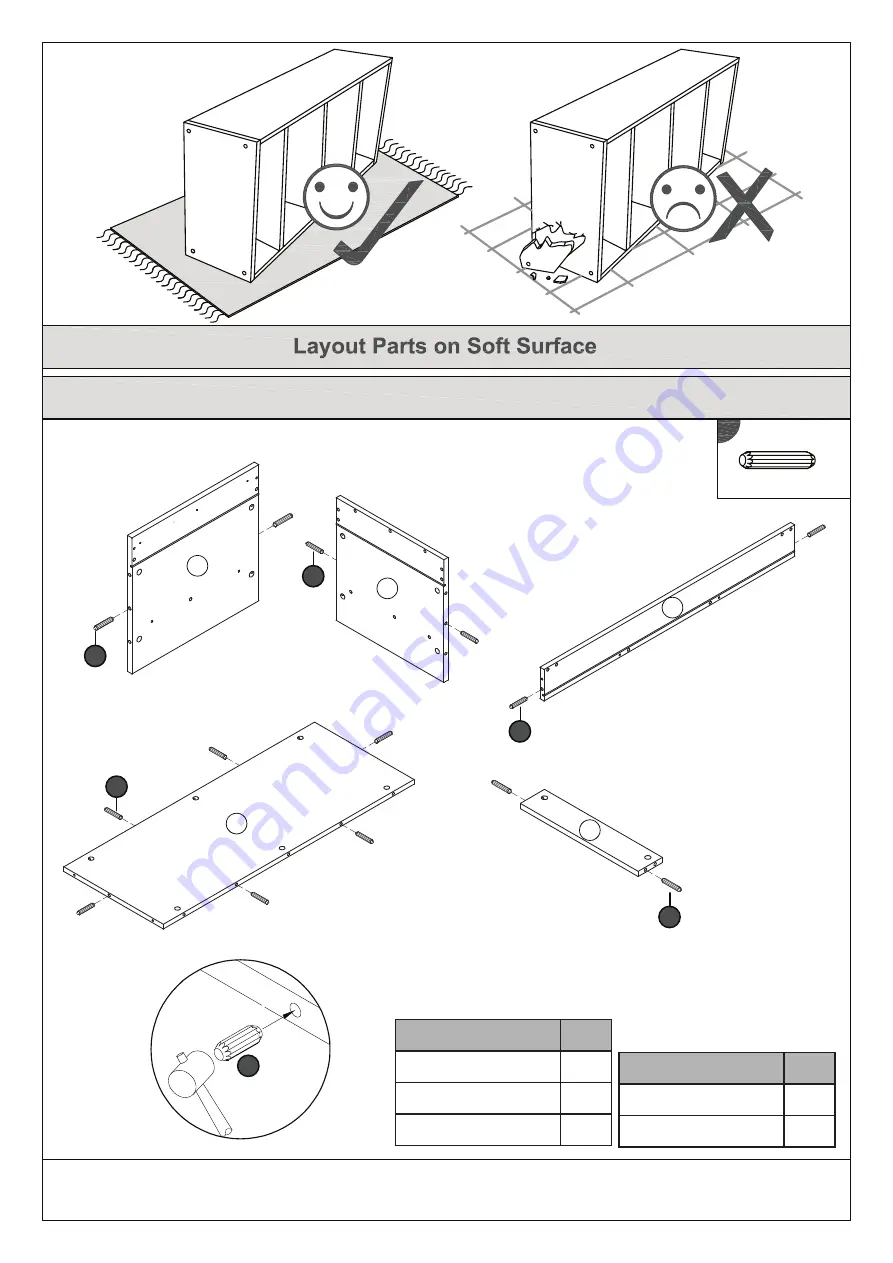 GFW LANCASTER LIFT UP COFFEE TABLE Assembly Instructions Manual Download Page 5