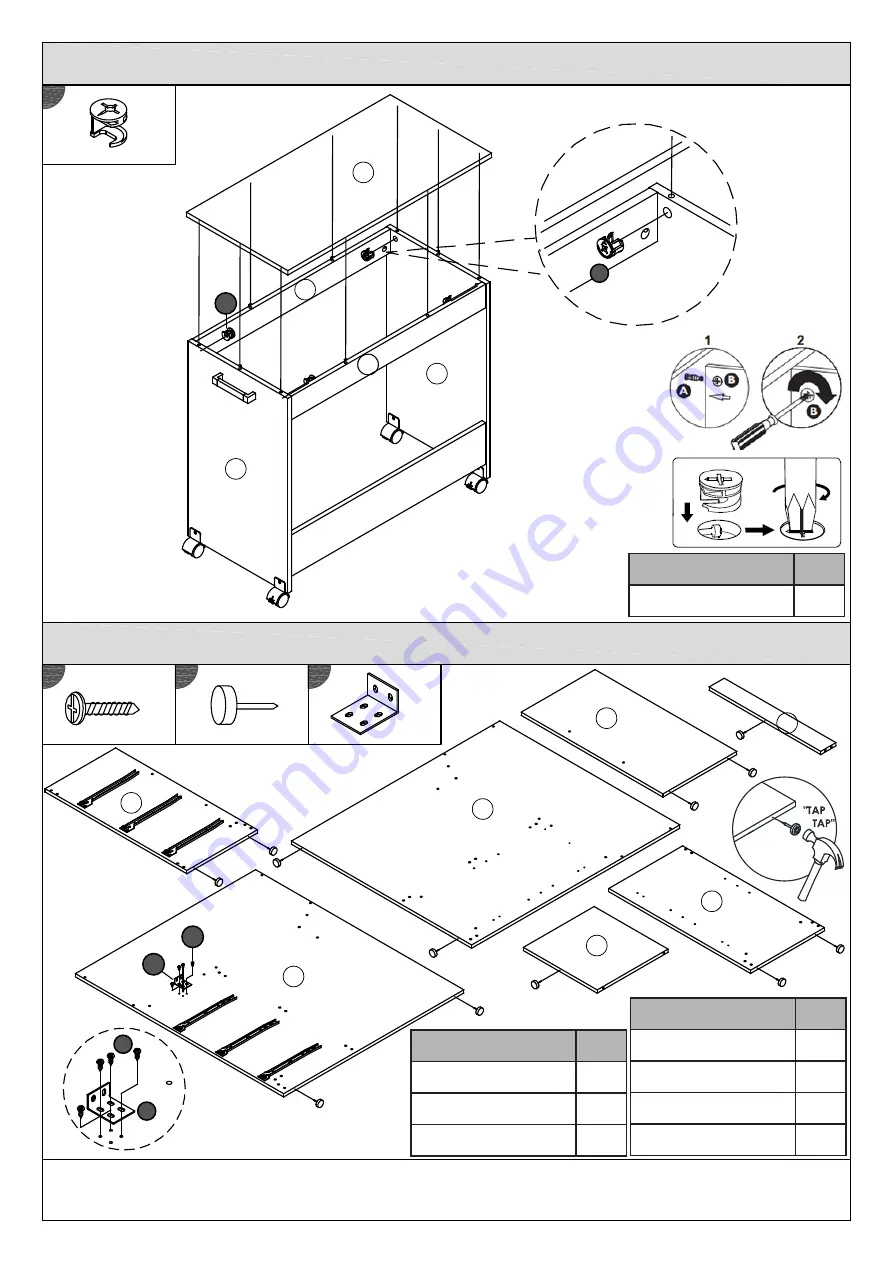 GFW NEW OTTAWA MID SLEEPER Assembly Instructions Manual Download Page 12