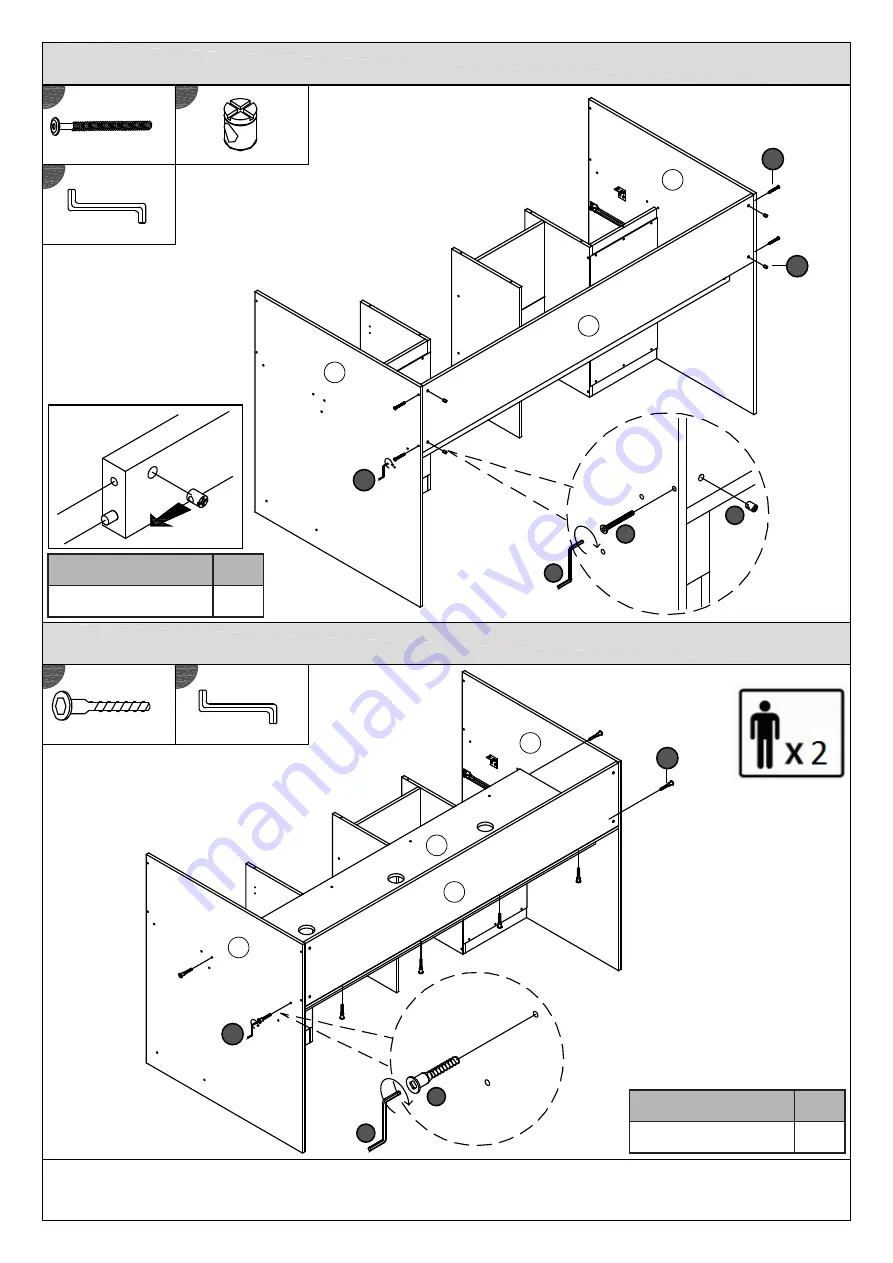 GFW NEW OTTAWA MID SLEEPER Assembly Instructions Manual Download Page 17