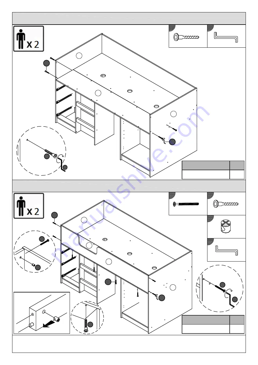 GFW NEW OTTAWA MID SLEEPER Assembly Instructions Manual Download Page 18