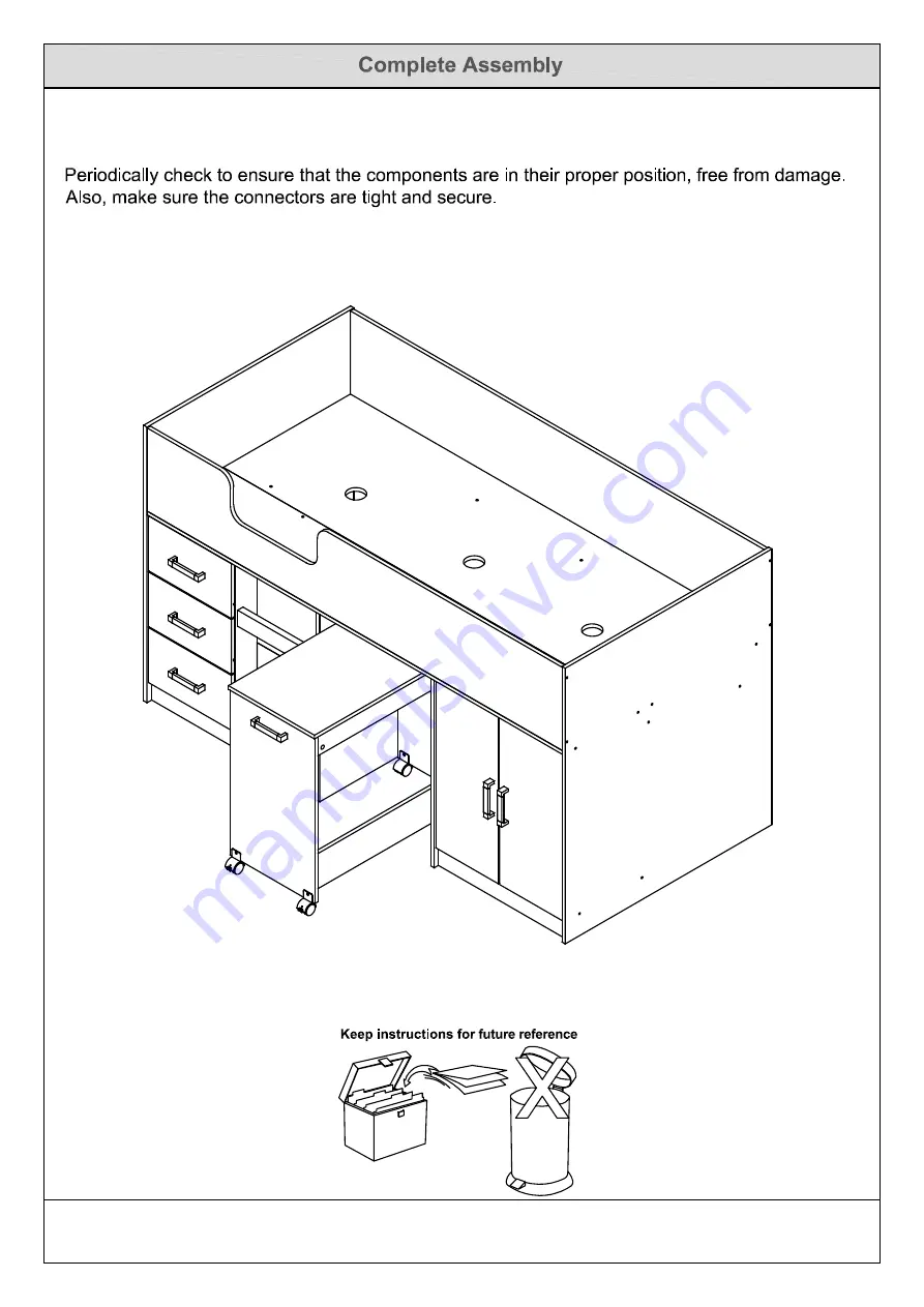 GFW NEW OTTAWA MID SLEEPER Assembly Instructions Manual Download Page 25