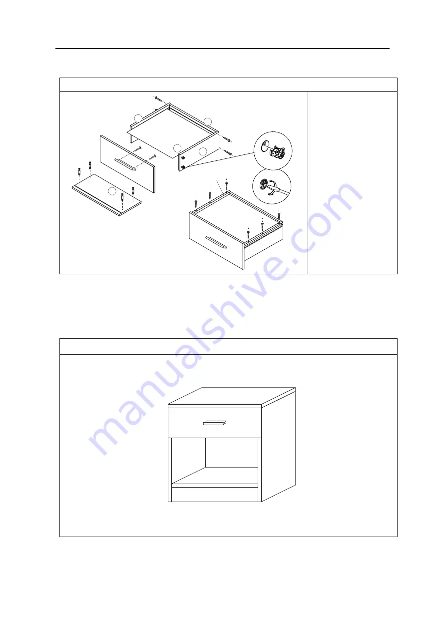 GFW OTTAWA NIGHTSTAND Assembly Instructions Manual Download Page 6