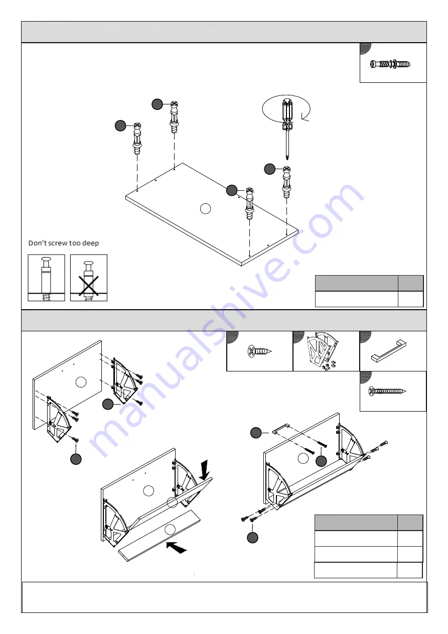 GFW STIRLING 2 TIER SHOE CABINET Manual Download Page 6