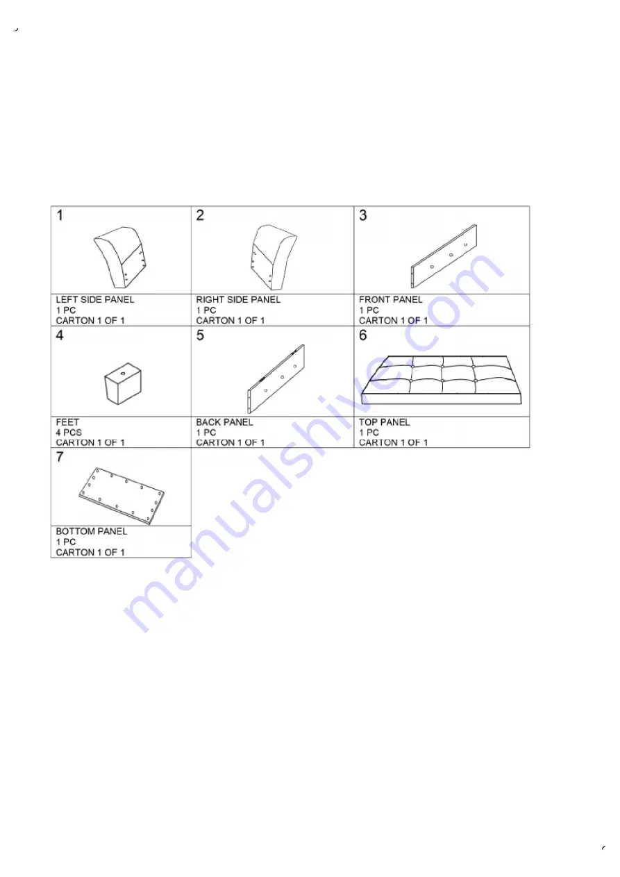 GFW VERONA DIAMANTE WINDOW SEAT Assembly Instructions Manual Download Page 3