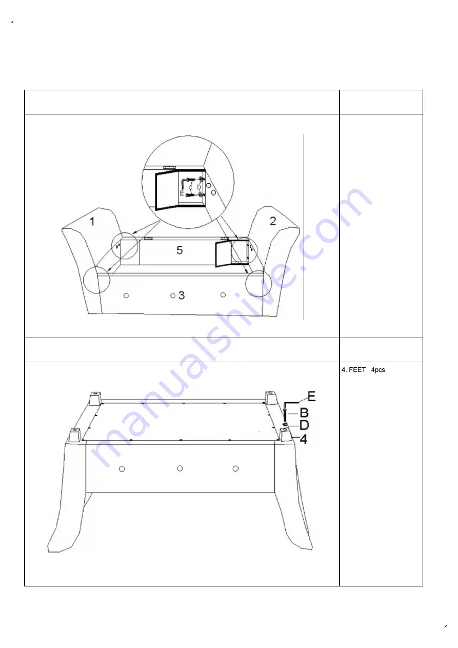 GFW VERONA DIAMANTE WINDOW SEAT Assembly Instructions Manual Download Page 5