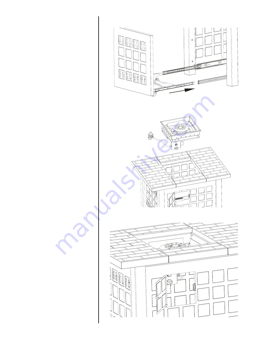 Gharmglow RECTANGULAR GAS FIREPIT Owner'S Manual Download Page 18