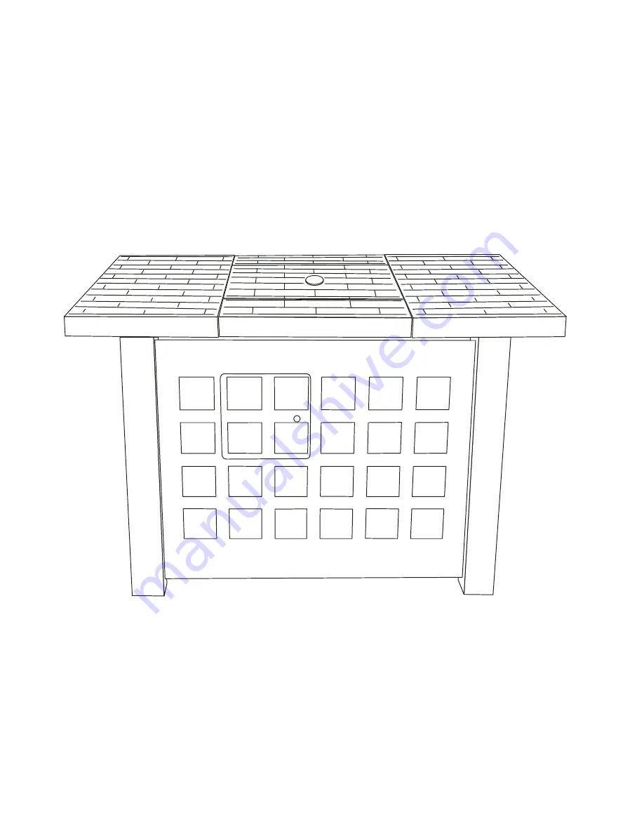 Gharmglow RECTANGULAR GAS FIREPIT Owner'S Manual Download Page 20