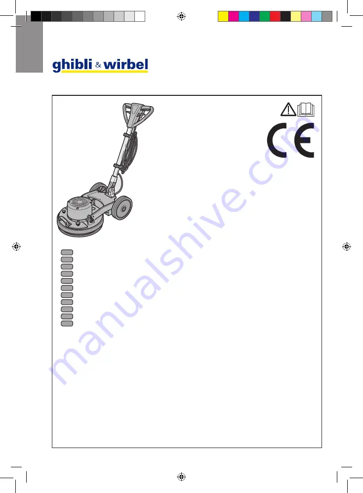 Ghibli & Wirbel 00-110EL-GH Use And Maintenance Download Page 1