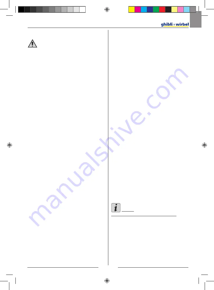 Ghibli & Wirbel 10.0075.00 Use And Maintenance Download Page 11