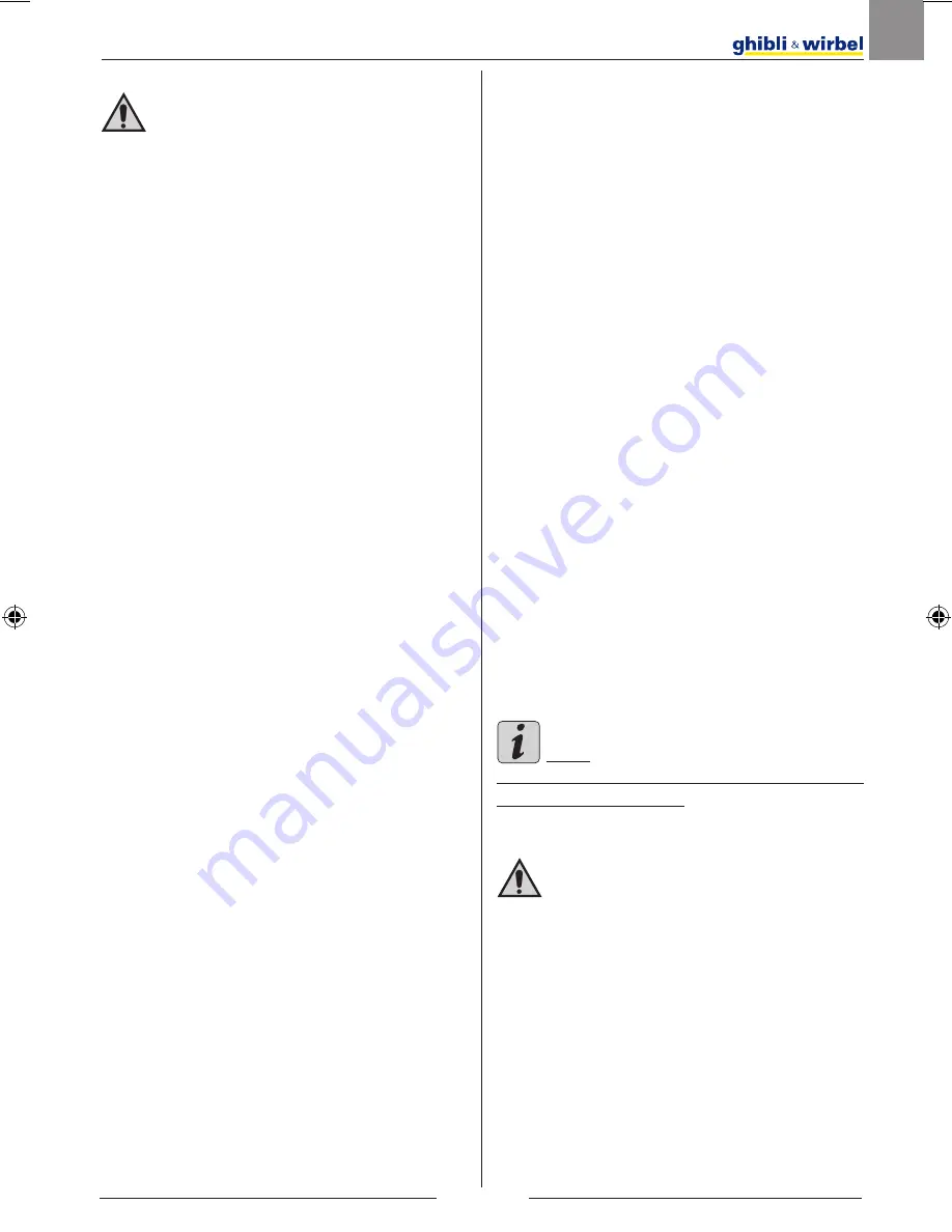 Ghibli & Wirbel FR30 SM45 Touch Use And Maintenance Download Page 11