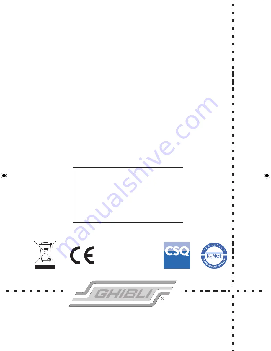 Ghibli FRECCIA 15 Use And Maintenance Download Page 440