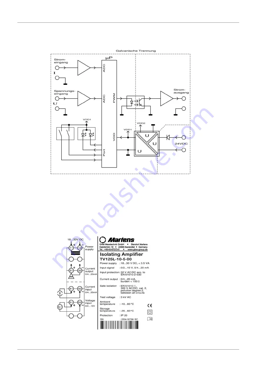 GHM Martens TV125L Operating Manual Download Page 8