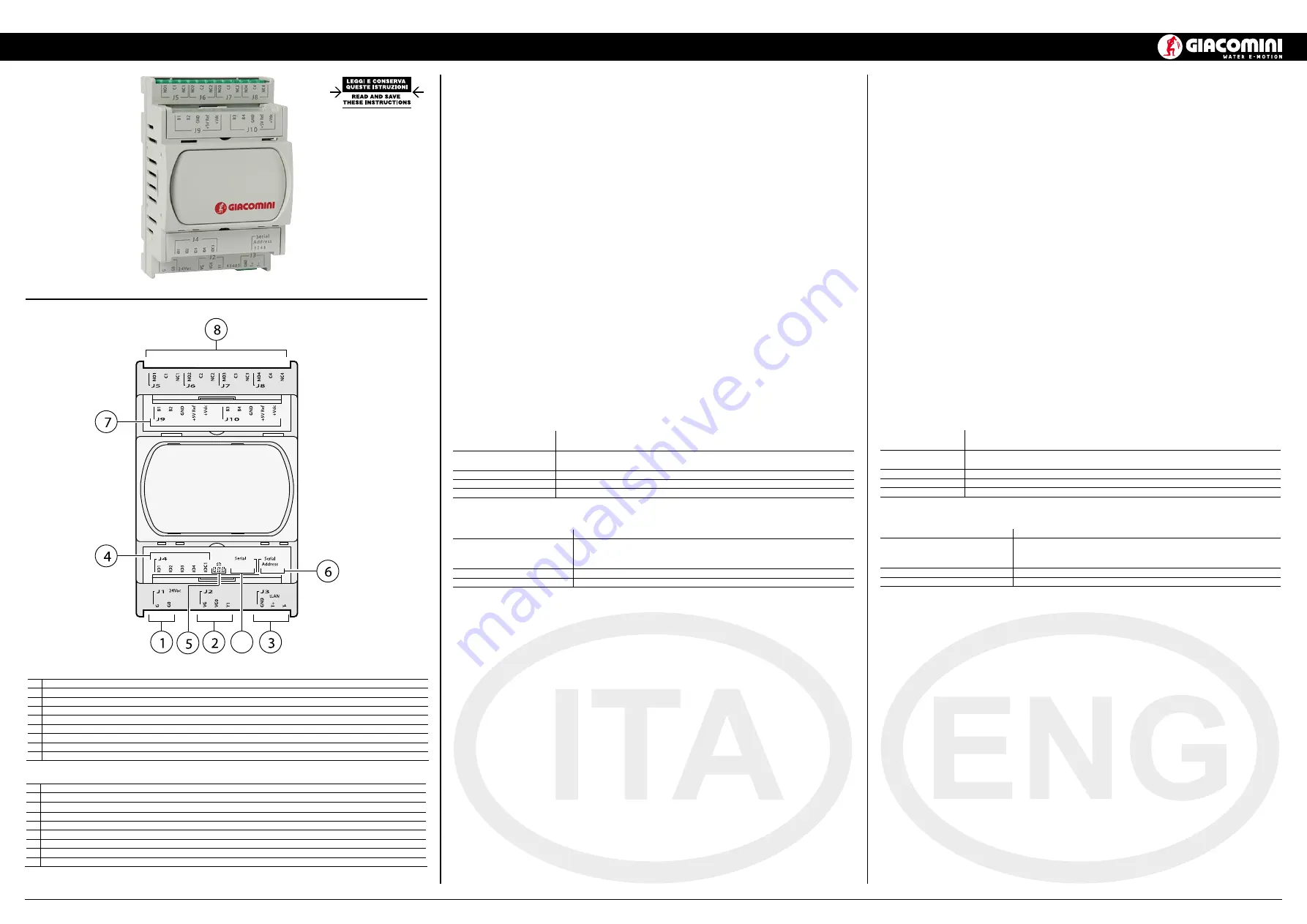 Giacomini KPM35Y001 Manual Download Page 1