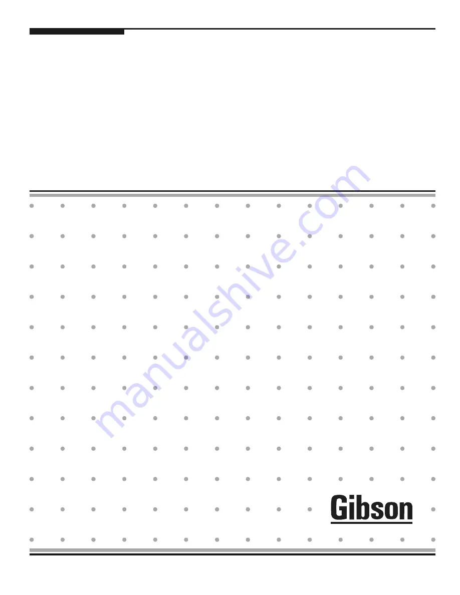 Gibson 216771000 Owner'S Manual Download Page 11