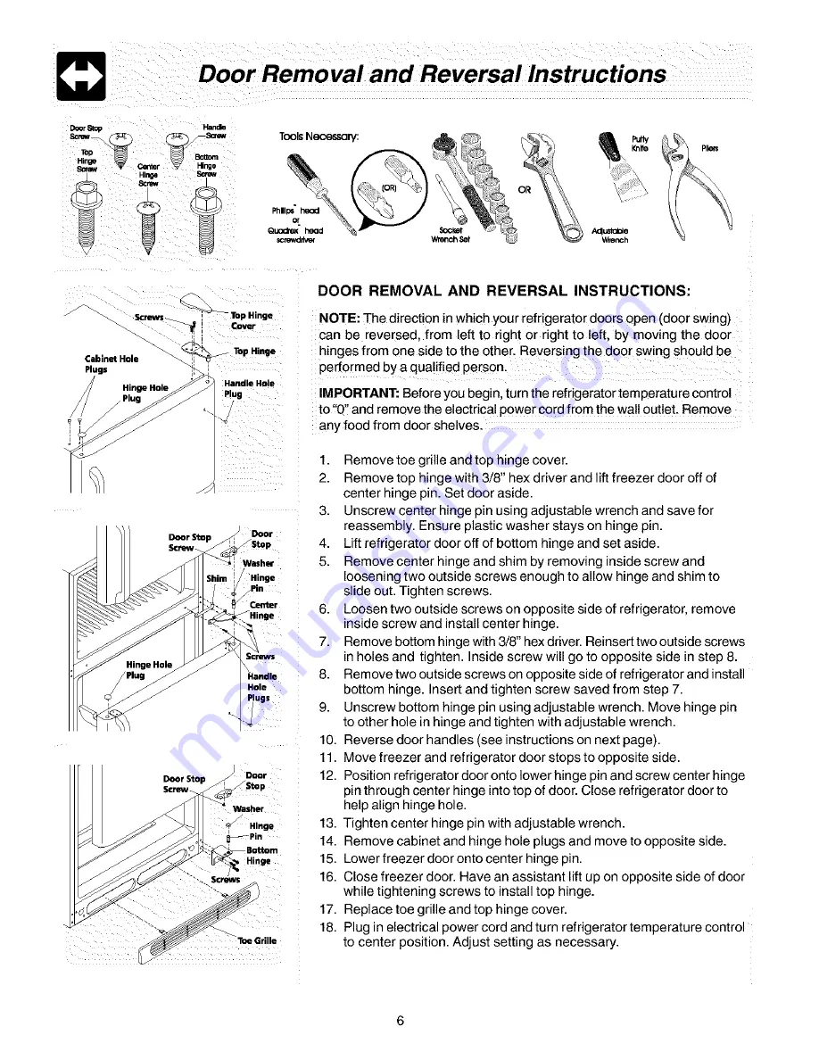 Gibson GRT15B3BW1 Use & Care Manual Download Page 6