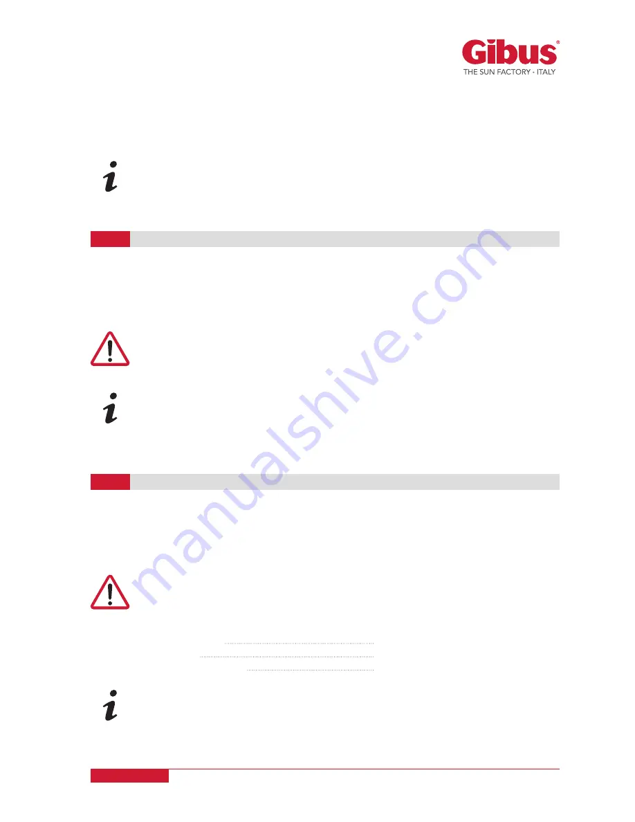 Gibus MED OPEN FLY Use And Maintenance Manual Download Page 13