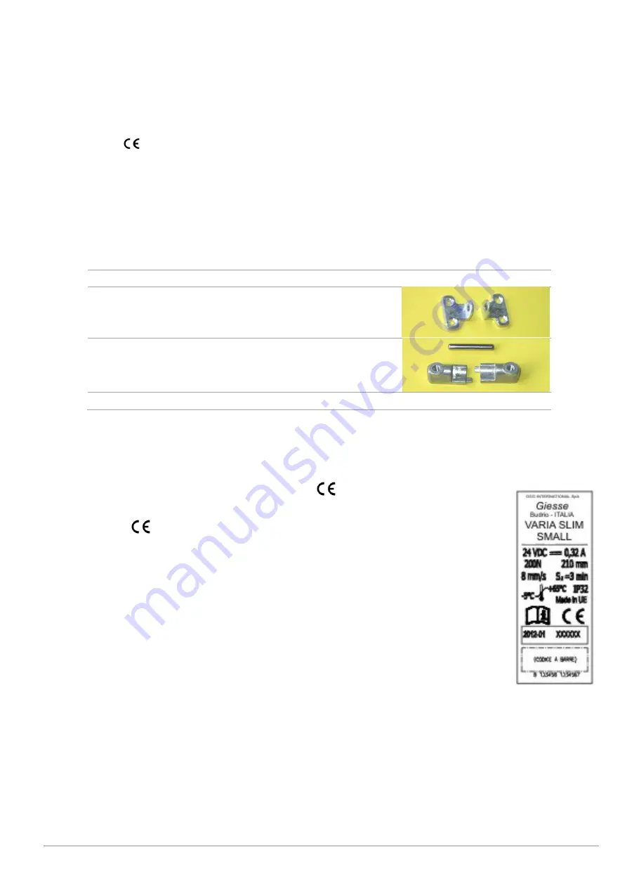 GIESSE 07891 Instruction Manual Download Page 9