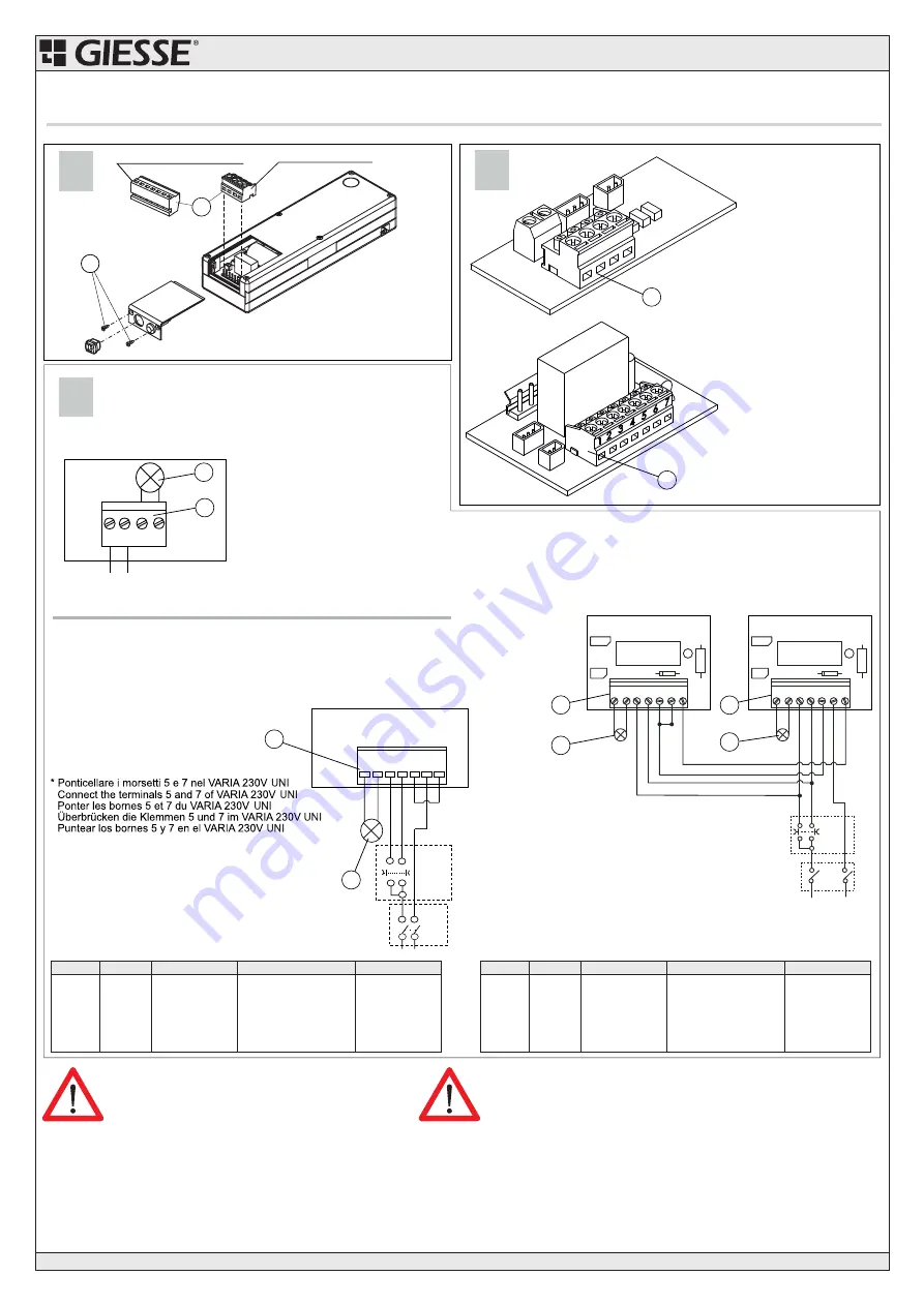 GIESSE VARIA 230V UNI Скачать руководство пользователя страница 14