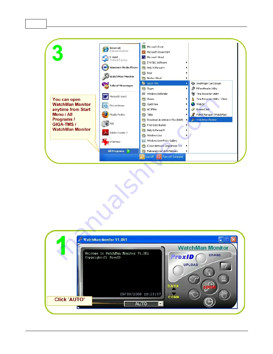 GIGA-TMS WatchMan3000N Installation And Operation Manual Download Page 10