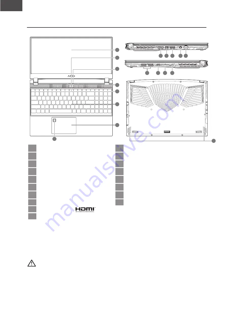 Gigabyte Aero 15 Quick Start Manual Download Page 12