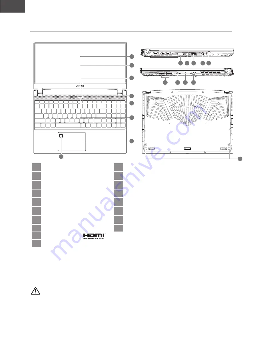 Gigabyte Aero 15 Quick Start Manual Download Page 16