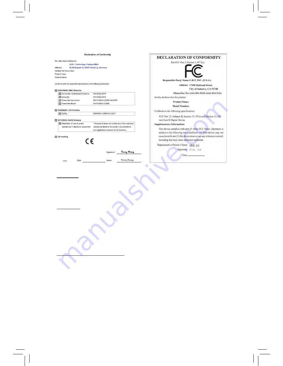 Gigabyte GA-H97TN User Manual Download Page 2