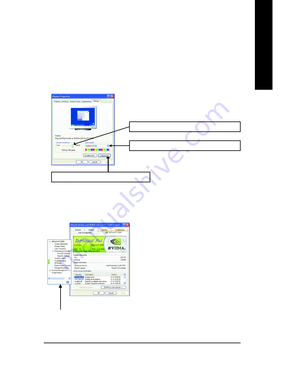 Gigabyte GV-N52128DE User Manual Download Page 21