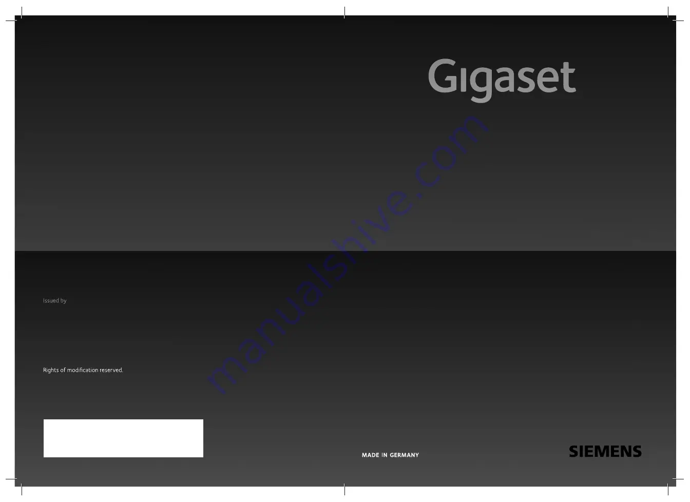 Gigaset C590 User Manual Download Page 1