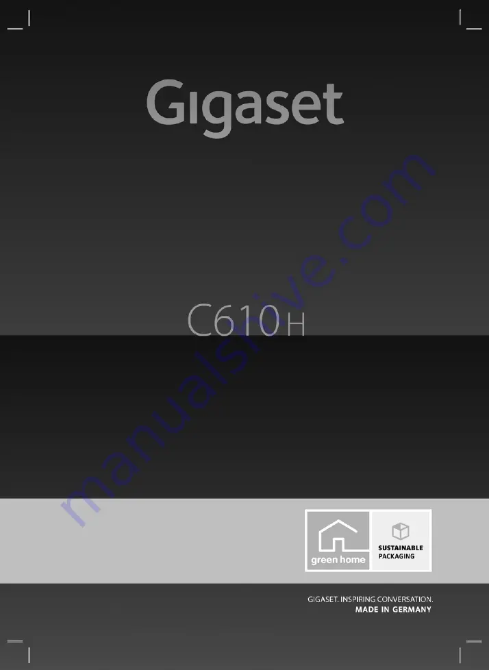 Gigaset C610H Manual Download Page 1