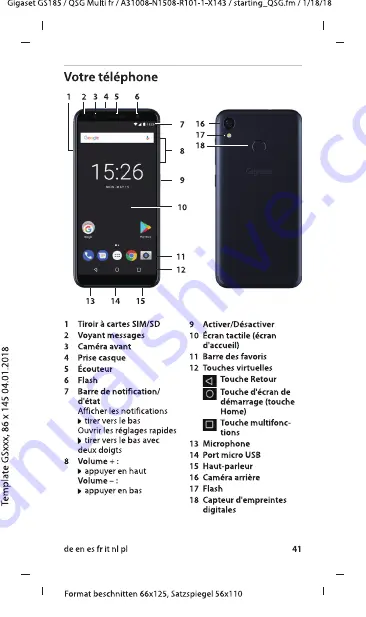 Gigaset GS185 Manual Download Page 43