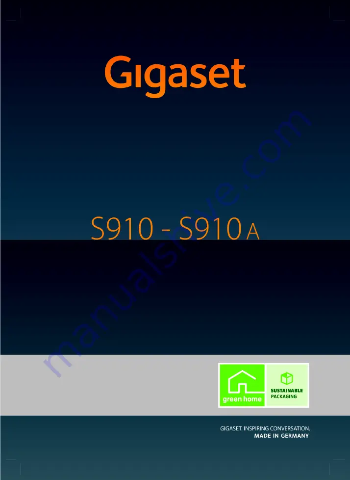 Gigaset S910 Скачать руководство пользователя страница 1