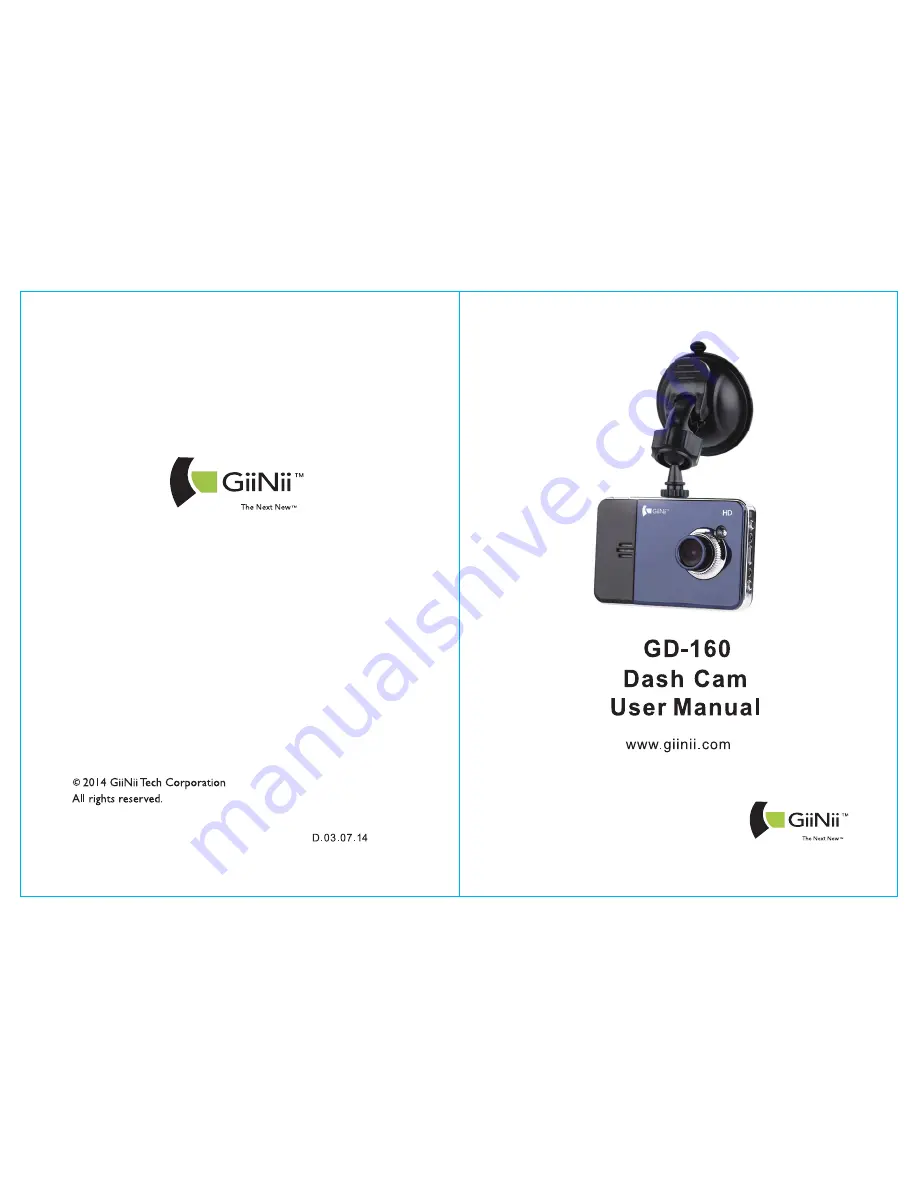 GiiNii GD-160 User Manual Download Page 1