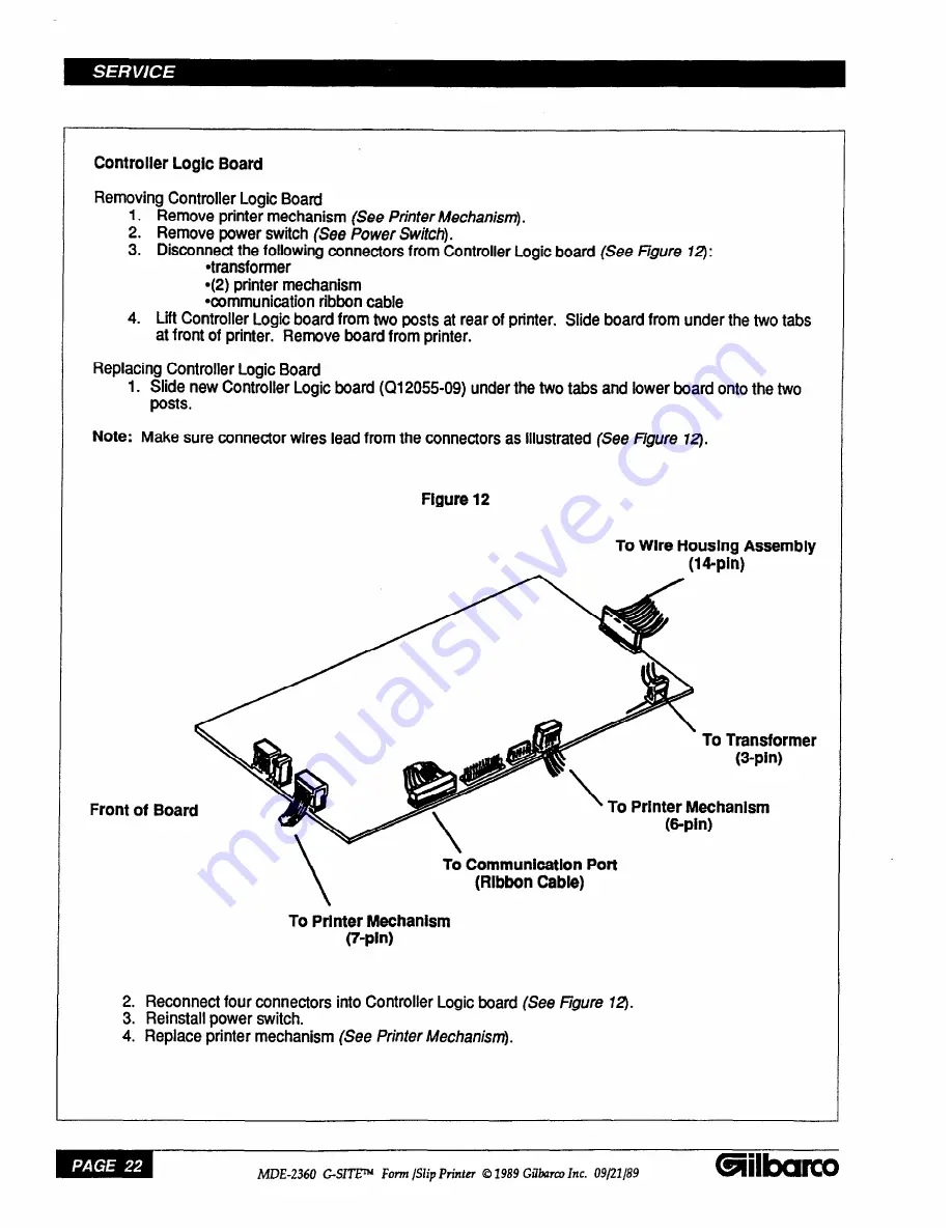 Gilbarco MDE-2360 Installation And Service Instructions Manual Download Page 26