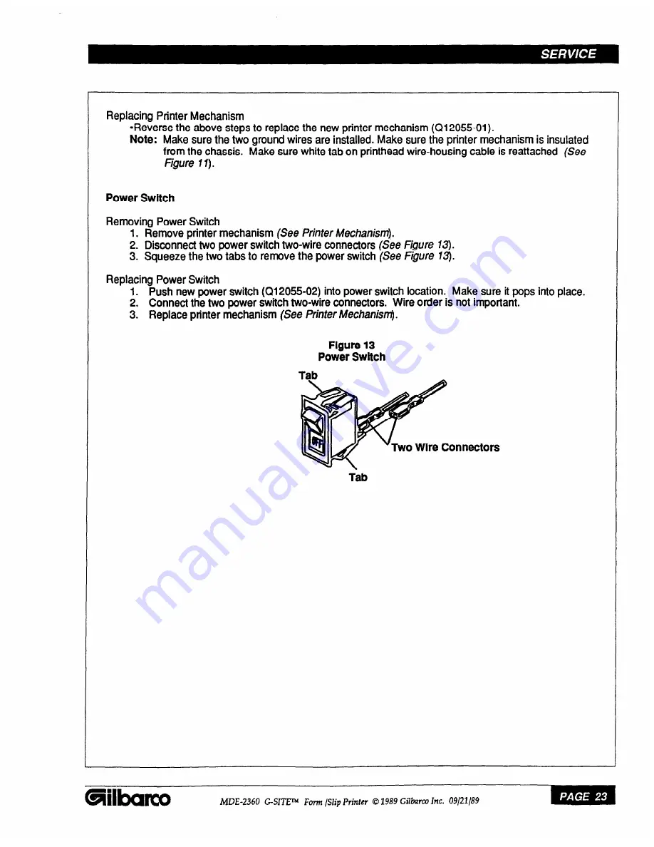 Gilbarco MDE-2360 Installation And Service Instructions Manual Download Page 27